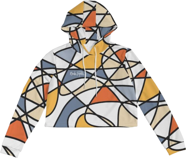 Abstract / Cropped Hoddie / By Nicola Fatale - Nicola Fatale