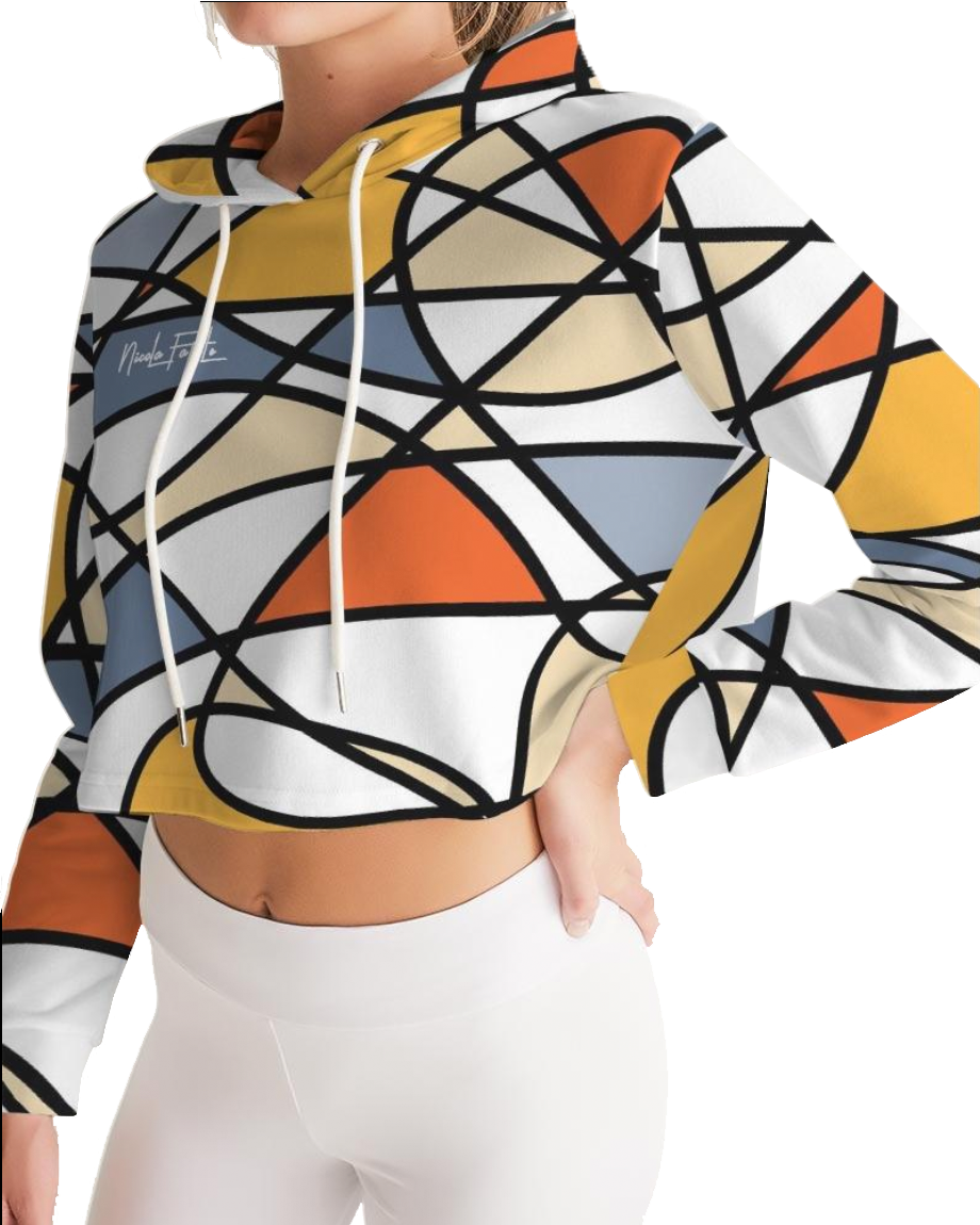 Abstract / Cropped Hoddie / By Nicola Fatale - Nicola Fatale