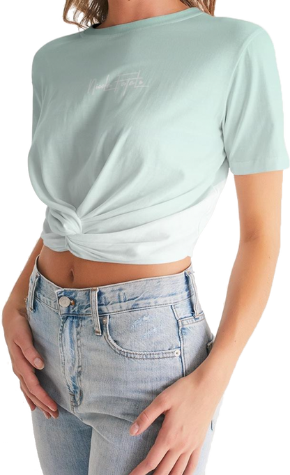 Mint / Twist-Front Cropped Tee / By Nicola Fatale - Nicola Fatale