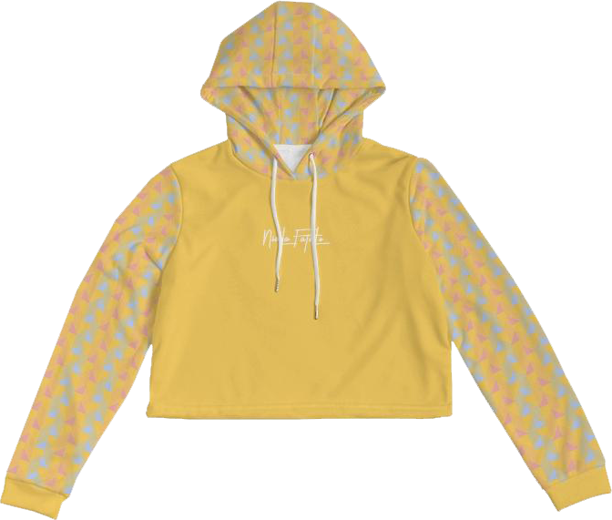 Cohésion / Jaune / Cropped Hoodie / By Nicola Fatale - Nicola Fatale