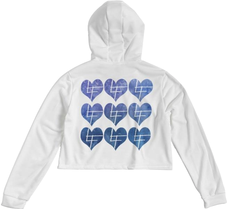 Hearts / Cropped Hoodie / By Nicola Fatale - Nicola Fatale