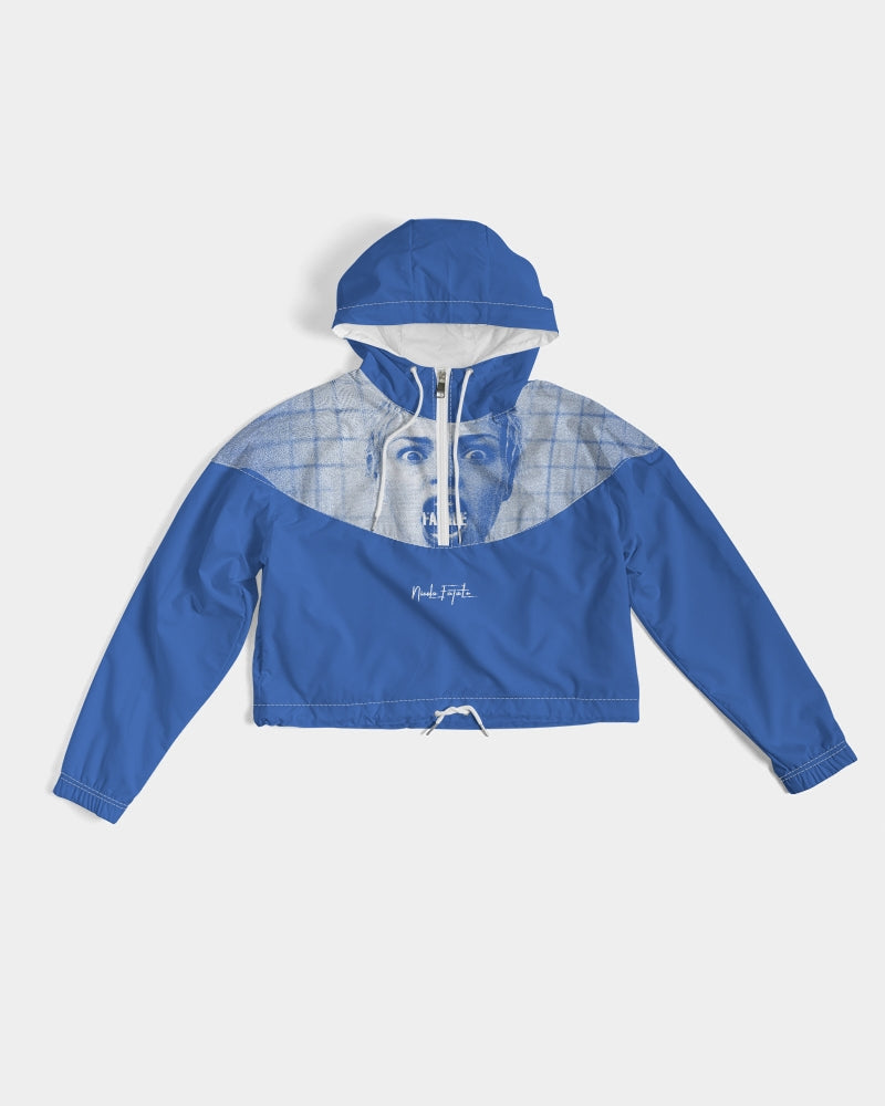 Screat / Blue / Cropped Windbreaker for Women