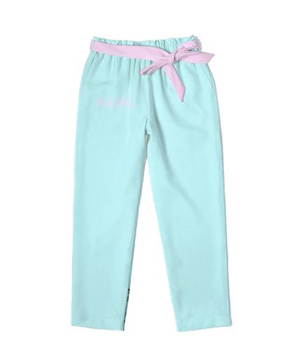 FC #c1fbff / Belted Lounge Pants
