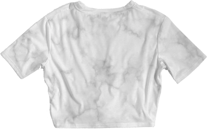 Marble / Twist-Front Cropped Tee / By Nicola Fatale - Nicola Fatale